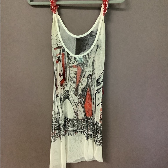 Legatte Jeans fishnet tank top - Picture 1 of 4